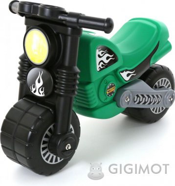 Каталка мотоцикл Wader (Полесье) «Моторбайк» зелёный, 40480