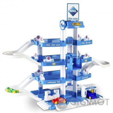 Игровой набор Wader (Полесье) Паркинг 4-уровневый с автомобилями «Aral-2», 46093