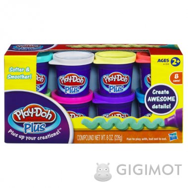 Набор пластилина из 8-ми баночек Play-Doh «Плюс», A1206
