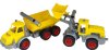 Игровой набор Wader (Полесье) КонсТрак трёхосный автомобиль-самосвал + КонсТрак трактор-погрузчик, 38159