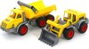 Ігровий набір Wader (Полісся) КонсТрак тривісний автомобіль-самоскид + КонсТрак трактор-навантажувач, 38159
