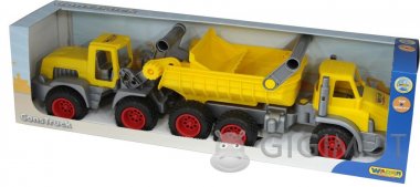 Ігровий набір Wader (Полісся) КонсТрак тривісний автомобіль-самоскид + КонсТрак трактор-навантажувач, 38159