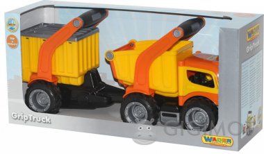 Автомобіль-самоскид Wader (Полісся) ГріпТрак з напівпричепом, 37466