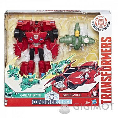 Трансформери «Роботи під прикриттям: Гірхед-Комбайнер Great Byte і Sideswipe», C0653 / С0905